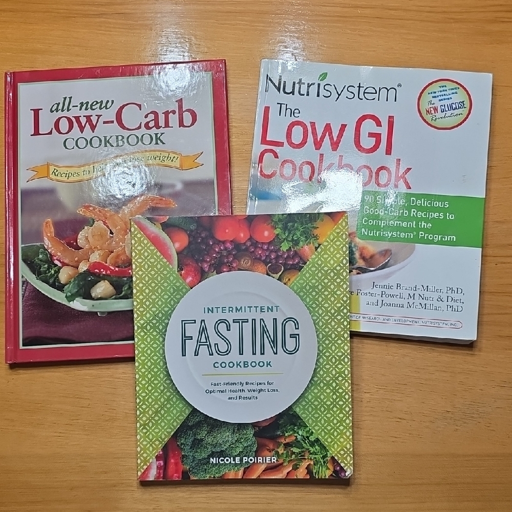 Low-Carb and Fasting Cookbook Set Of 3